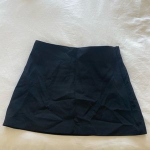 Black mini skirt